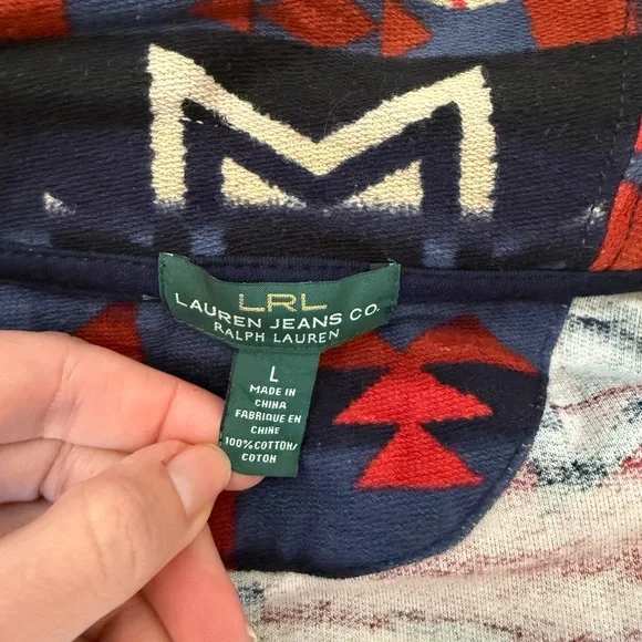 Ralph Lauren Tribal Pattern Button-Up Sweater - Picture 7 of 7